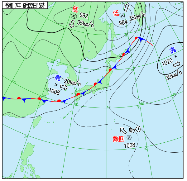 今日の天気予想図