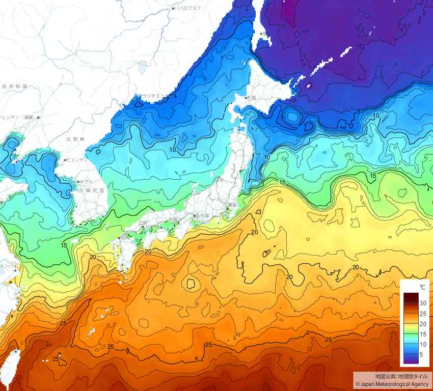 20250505日本の海水温予想