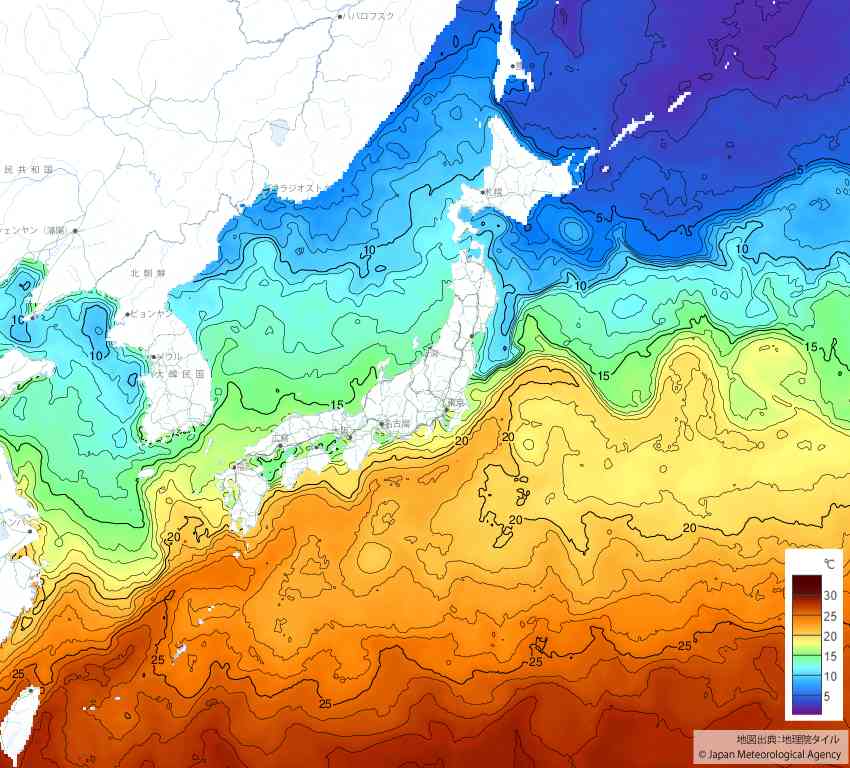 20250510日本の海水温予想