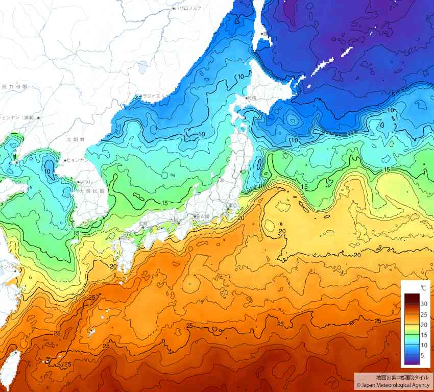 20250513日本の海水温予想