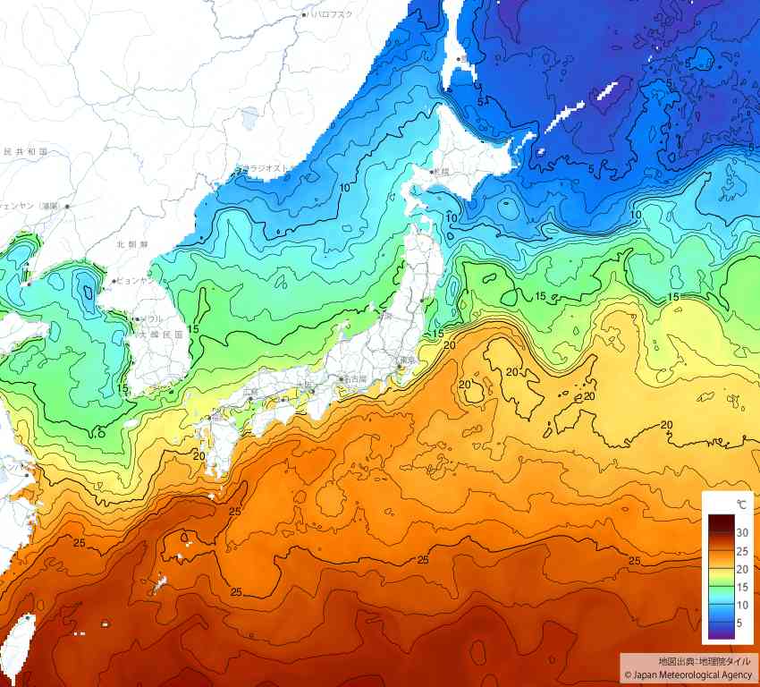 20250519日本の海水温予想