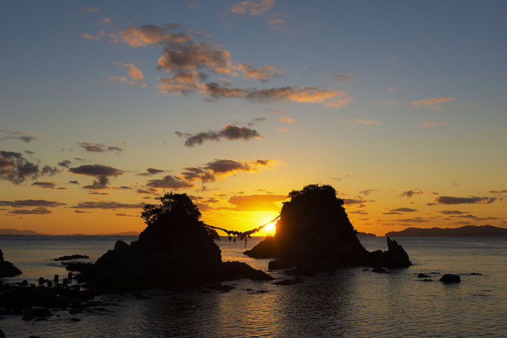 豊後二見ヶ浦の初日の出