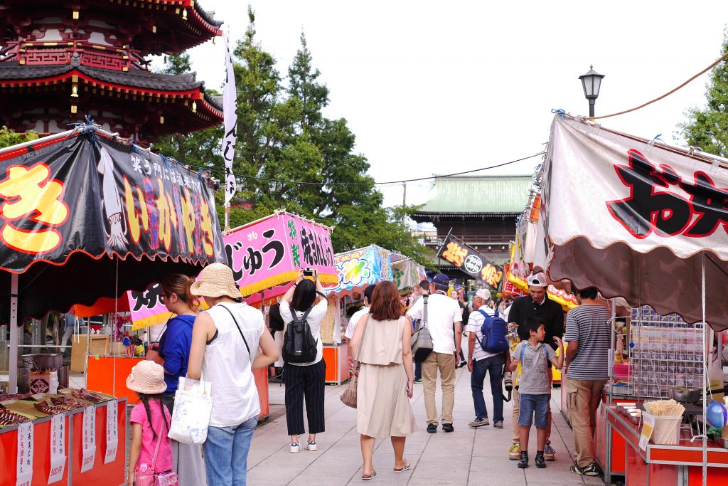 川崎大師風鈴市 屋台