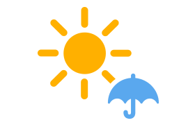 晴れ朝夕一時雨