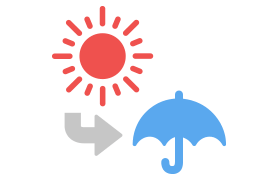 晴れ夜は雨