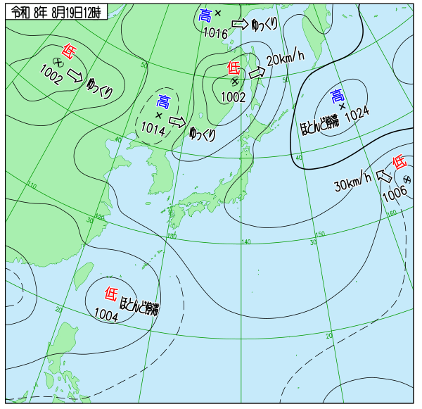 今日の天気予想図