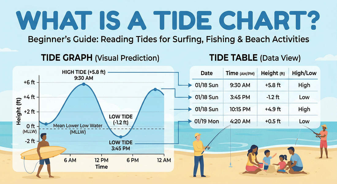 Beginner's Guide: How to Read Tide Charts and Graphs